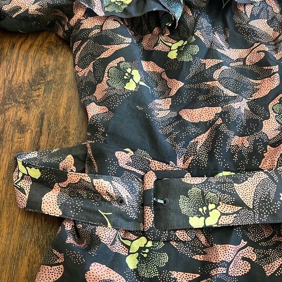 Ted Baker off-the-shoulder mini dress flower print all over with belt size 2 - Picture 3 of 7